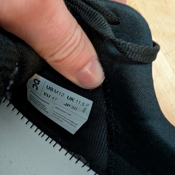 ON Men's Cloudeclipse Road Running Shoes Size 12 NO INSOLES - Picture 2 of 5